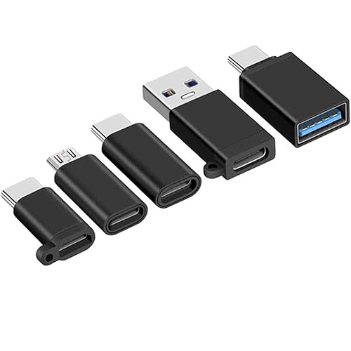 USB C Adapter,Type C Adapter, 5pack High-Speed USB Type C to USB 3.0 Adapter,USB Type C to Micro USB for Type c Converter and Android Phones