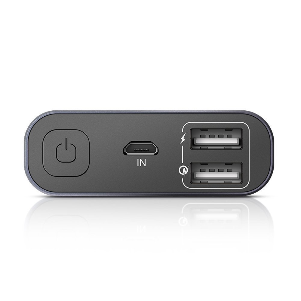 Power Bank 15600mAh Dual USB - BlitzWolf Qualcomm Quick Charge 3.0 Portable Charger with Micro USB Cable, Compact External Battery Pack with Power 3S Tech for iPhone Samsung Android Phone Tablets