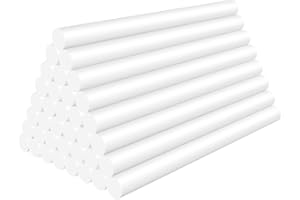 ENPOINT White Hot Glue Sticks Bulk, 36 Pack Mini Hot Glue Sticks for Crafting, Woodworking, Decoration, Bonding Repair, Wax Sealing, 4" Long x 0.27" Dia