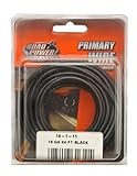 Coleman Cable 16-1-11 16-Gauge 24-Foot Automotive Copper Wire, Black