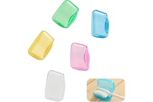 RIGHTWELL 5 Pcs Portable Toothbrush Head Covers, Toothbrush Protective Case, Toothbrush Caps, Toothbrush Protector Case Sutia
