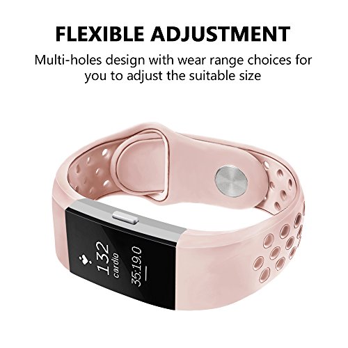 image for iGK Silicone Replacement Bands Compatible for Fitbit Charge 2, Adjusta