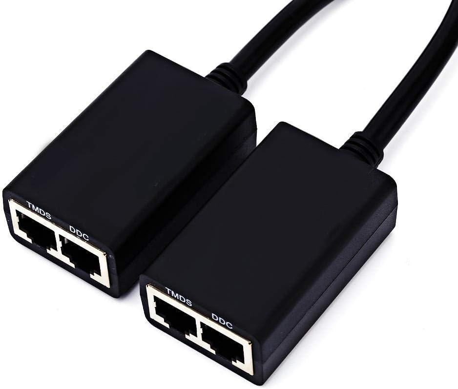 Oumij1 30M HDMI Over RJ45 CAT5e CAT6 LAN Ethernet Balun Extender - Repeater Up to 1080P - Sender + Receiver - Image 4