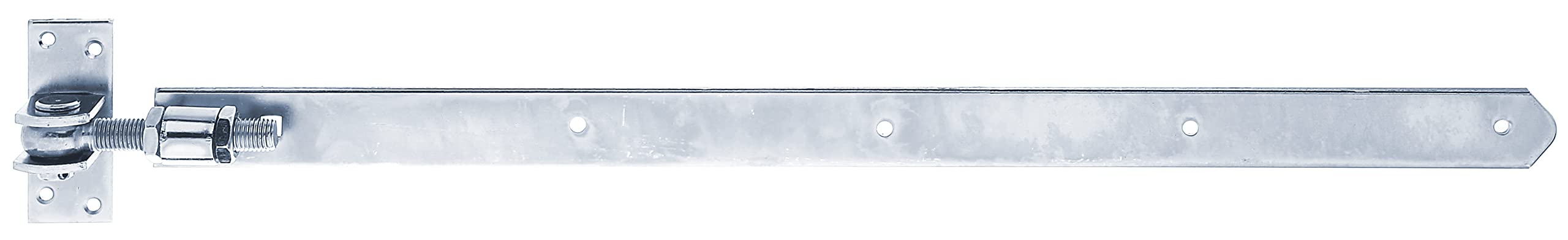 Steel Band Straight with Rounded End Adjustable by 30 mm 660 x 40 mm / M16 Oberflaeche: galvanisch Gelb verzinkt