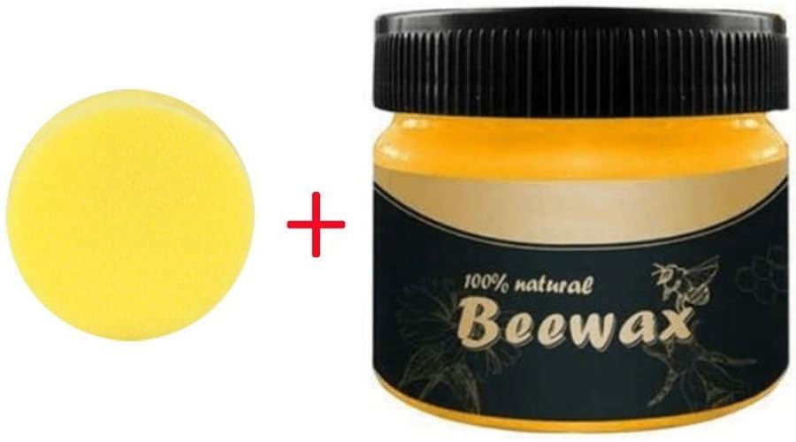 Pennge Beeswax Polish for Wood & Furniture, Natural Wax for Use On All Wood Types, Wood Seasoning Beewax Furniture Care Beeswax ,Covering Scratches, Restoring Wood ’S Natural Beauty (Multicolor)