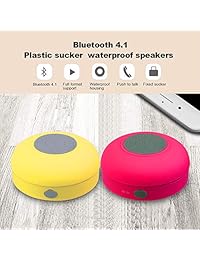 Mini altavoz de ducha, inalámbrico, Bluetooth impermeable, manos libres, altavoz portátil con puerto de tarjeta de micrófono integrado, micro USB al aire libre, deportes, piscina, playa, senderismo, acampada