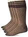 Dickies Men's 4 Pack Striped Cotton Thermal Boot Crew Socks