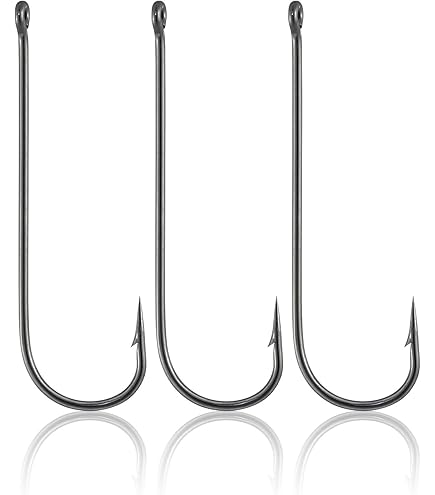 Hameçons Eagle Claw L449WRG Taille 1 - Lot De 5, Sans Herbes, Rouges, Ultra-perforants