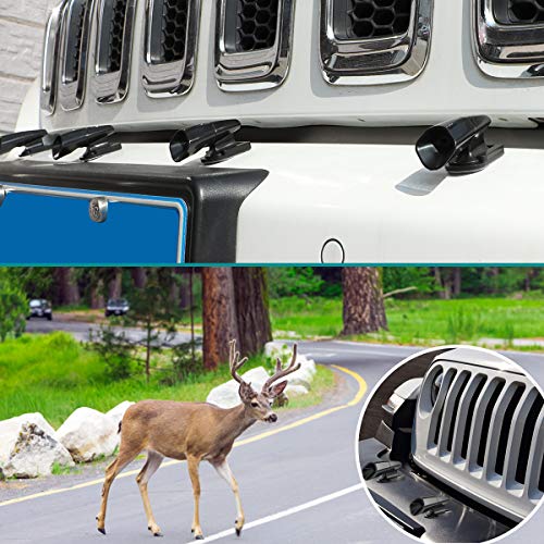 4 Pcs Deer Whistles for Cars Animal Warning Whistle Device with 12 Pcs Stickers Save Wildlife Ultrasonic Alert for Vehicle,Motorcycles - Thumbnail 4