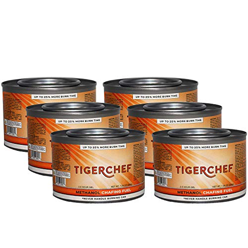 TigerChef 4 Quart Half Size Gold Accented Chafing Dish Stainless Steel Chafing Dish Buffet Set With 4 Free Chafing Fuel Gels 4 Quart Food Warmers For Parties Buffet Serving Set Catering Chafer (3 Sets) - Thumbnail 5