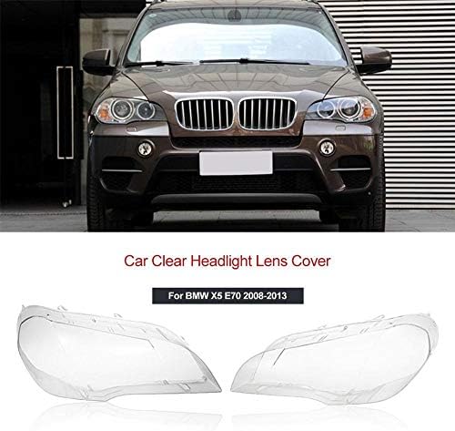 予約 カークリアヘッドライトレンズカバーの交換ヘッドライトヘッドライトランプシェルカバーフィット感のためのbmw 家電 カメラ Transparent 08年から13年カーアクセサリー X5 カーパーツ 産業 研究開発用品 B08jgl2l54 E70 車の ヘッドライトカバーシェル