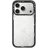 CASETiFY Impact iPhone 17 Pro Case [Slim/Wireless Charging Compatible / 8.2 ft. 4X Military Grade Drop Protection] - Sea Shore - Clear Black