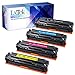 LxTek Compatible Toner Cartridge Replacement For HP 131X 131A (1 Black|1 Cyan|1 Magenta|1 Yellow) 4 Pack HP CF210X CF211A CF213A CF212A For HP LaserJet Pro 200 M251NW, M276NW, Color MFP M251N, M276N