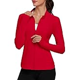 VUTRU Womens Workout Athletic Jackets Zip Up Sport Track Shirts Gym Yoga Sportswear with Pockets