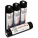 18650 Protected Li-ion Batteries HIXON High Performance 3400mAh Battery for LED Torch(Panasonic Cell) 4 PCS