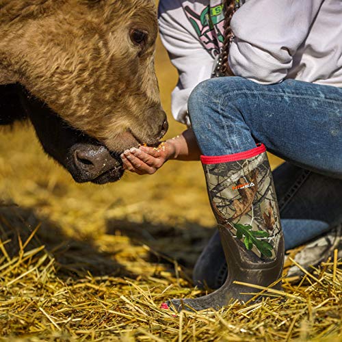 HISEA Women's Rubber Rain Boots Waterproof Insulated Garden Shoes