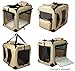 EliteField 3-Door Folding Soft Dog Crate with Carrying Bag and Fleece Bed (2 Year Warranty), Indoor & Outdoor Pet Home (42