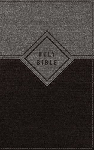 NIV, Premium Gift Bible, Leathersoft, Black/Gray, Red Letter Edition, Thumb Indexed, Comfort Print: The Perfect Bible for Any Gift-Giving Occasion