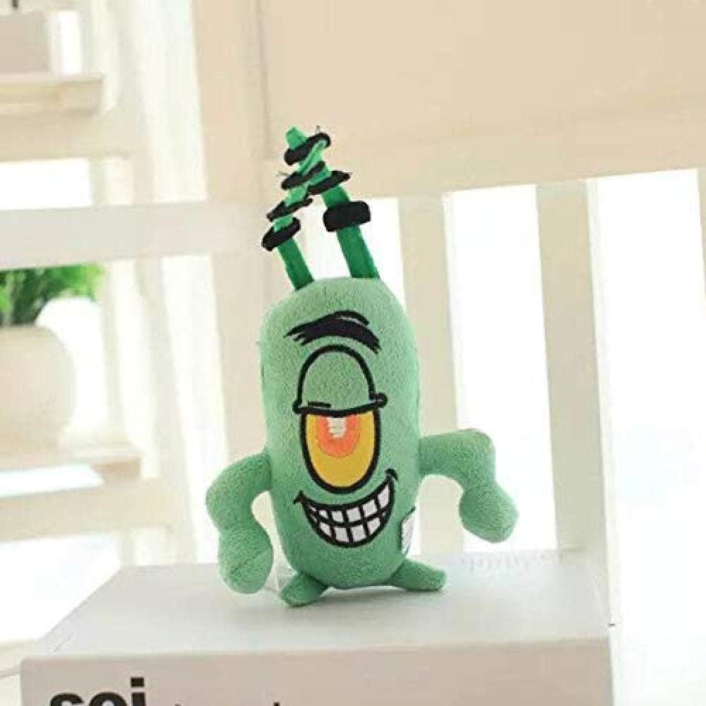 INGFBDS Plush Toys - Spongebob/Patrick Star Soft Anime Stuffed Squidward Tentacles Plankton Cartoon Doll Plankton 32cm