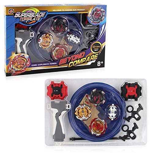 Hityblty Bay Battle Burst Avatar Attack Battle Set with Two String Launcher and Grip Starter Set