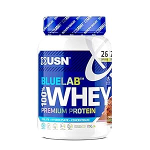 USN-Premium-Whey-Protein-Powder-Blue-Lab-Whey-Chocolate-908-kg-100-Premium-Post-Workout-Protein-Shakes-With-BCAAs-and-Tolerase USN Blue Lab Whey Protein Powder: Chocolate - Whey Protein 908g - Post-Workout - Whey Isolate - Muscle Building Powder…