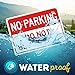 No Parking Do Not Block Gate Sign, 10x14 Inches, Rust Free .040 Aluminum, Fade Resistant, Made in USA by My Sign Center