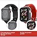 Case Compatible for Apple Watch 44mm Series 4, Seiaol Watch Case Protector Compatible iWatch Series 4 Scratch Resistant Shockproof TPU+PC Protective Bumper Cover for Apple Watch (Black)