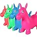 Runyuan Inflatable Jumping Pink Horse for Kids Ride-on Bouncy Animal Including Pump-Space Hopper Birthday Party Toy-Best Gift
