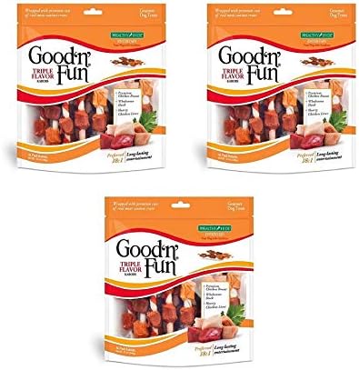 Amazon Com Good N Fun Triple Flavored Rawhide Twists Chews For