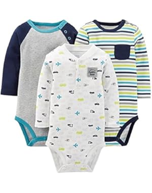 Carter's Just One You Baby Boys 3-Pack Bodysuit Set Multi