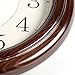 HENSE 13-inch Large Solid Platane Wood Wall Clock Living Room Modern Clock Mute Simple Quartz Clock with Big Arabic Numerals and Fine Texture HW13 (HW13 #B-B)