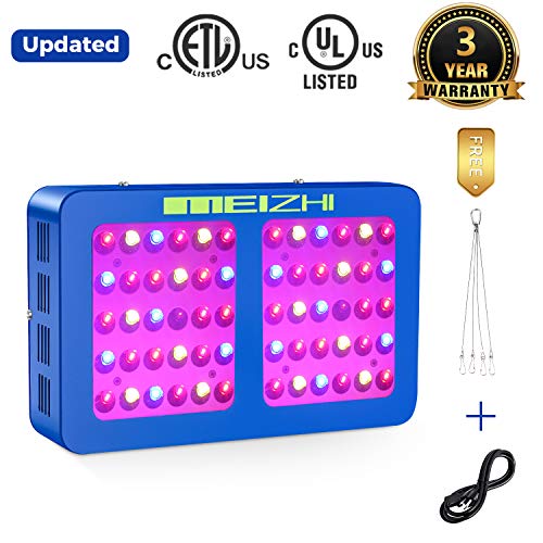 MEIZHI 300W 450W 600W 900W 1200W LED Grow Light Updated Version Reflector Series Full Spectrum for Indoor Plants Veg and Flower – Dual Switches and Daisy Chain 300W led Grow Light