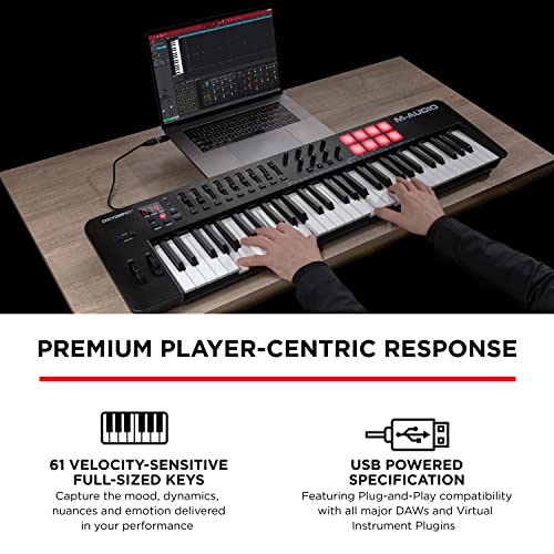 MAudio Oxygen 61 (MKV) 61 Key USB MIDI Keyboard Controller With Beat