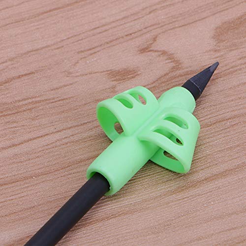 Two-Finger Pencil Grip, 2018 New Design Breakthrough Training and Cultivate Children Pencil Holder Pen Writing Aid Grip Posture Correction Tool 3PCS/Set Children Stationery Gift. - Thumbnail 6