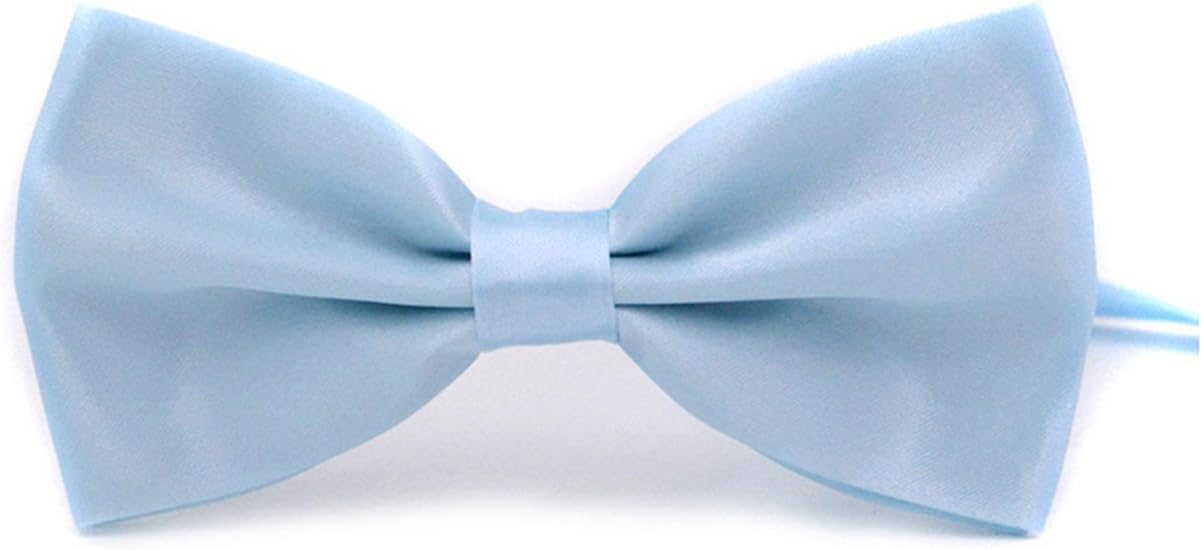Mens Classic Pre-Tied Satin FormalBowtie Adjustable Length Many Colors Available