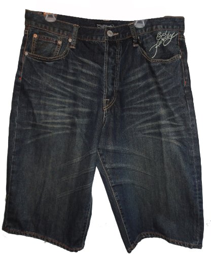 Men's Ed Hardy Shorts Denim McQueen Wash Size 36