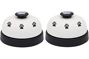 OYEFLY Pet Training Bells, 2 Pack Dog Bells for Potty Training and Communication Device for Small Dogs Cats (2PCS White)