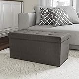 Lavish Home Folding Storage Bench