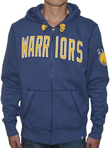 Mens GS WARRIORS: Athletic Zip-Up Hoodie M Dark Blue