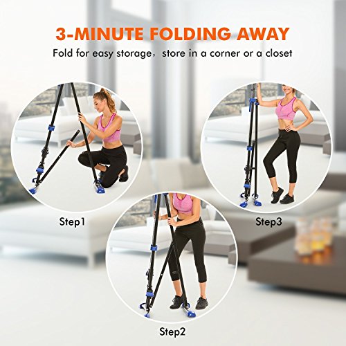 Kaluo 350lb Vertical Climber with LCD Screen, Step Climbing Machine Stepper Exercise Fitness Folding Stair Cardio Equipment (US STOCK)