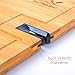 Large Cutting Board - Natural Organic BAMBOO Wood Chopping Board for Meat - Vegetables and Cheese with Non Slip Feet and Knife Sharpener for Kitchen - (18 X 12 Inch) by Eco President