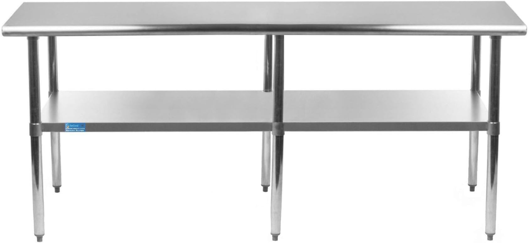 18" X 84" Stainless Steel Work Table with Under-Shelf | NSF Certified | Kitchen Island Food Prep | Laundry Garage Utility Bench