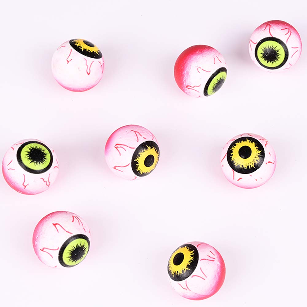 GEAMENT Halloween Party Decorations Supplies Indoor - Fake Eyes Eyeballs Horror Scary Outdoor Stuff 35mm (1.38") 8Pcs Simulation Props Favors