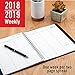 AT-A-GLANCE 2018-2019 Academic Year Weekly Planner / Appointment Book, Medium, 6-7/8 x 8-3/4, Black (7095805)