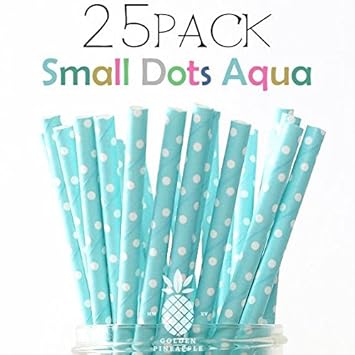 Amazon 紙ストロー Small Dotsドリンク ストロー 紙 ペーパーストロー