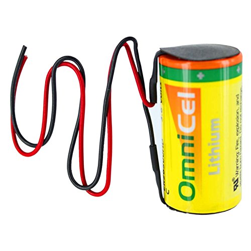 OmniCel ER26500HD 3.6V Size C Lithium Battery with Wire Leads Replaces Eagle Pitcher PT-2200, Saft LSH14, Tadiran TL-2200 TL-4920 TL-5920, Tekcell SB-C01 SB-C02