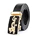 ITIEZY Ratchet Automatic Buckle (Sliding Buckle) Leather Belt Strap For Men