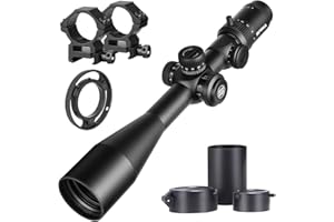 SPINA OPTICS 4-16x44/6-24x50 SFP Second Focal Plane Riflescopes with Mil-dot Reticle and 20mm Ring Mounts,Waterproof, Fogproo
