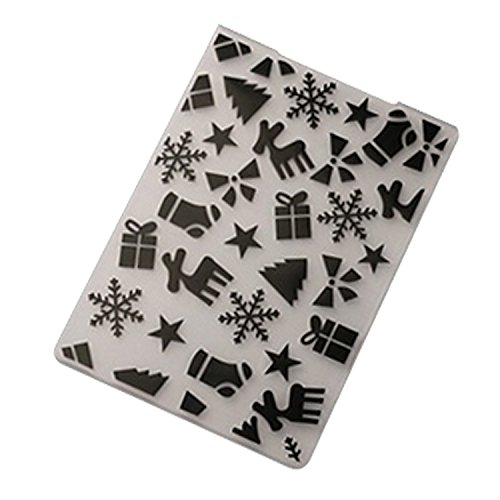 Migavan Embossing Folder,4 Assorted Patterns Embossing Folder Plastic Templates Molds Tools for DIY Craft Scrapbooking Photo Album Card Decoration Style B