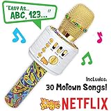Motown Magic Bluetooth Karaoke Microphone for Kids & Adults, Play Any Song Or Sing Away to The 30+ Pre-Loaded Motown Songs On This Karaoke Machine